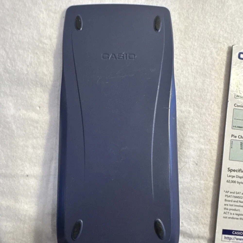 Casio fx-9750GII Graphing Calculator w/ Slide-On Cover & Manual - Tested Working